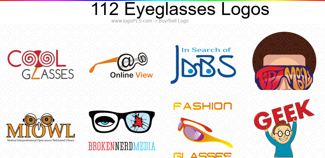 112 Eyeglasses store logo design & Eyeglasses Logo Images image 1