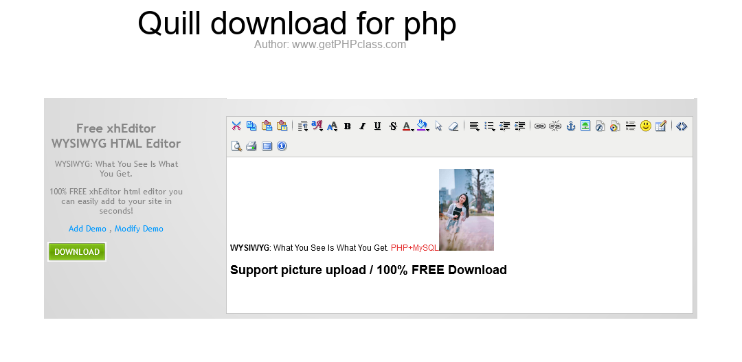 Quill download for php image 2