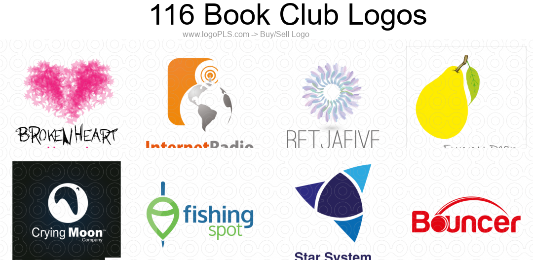 creative Book Club logo design & Book Club Logo Ideas image 2