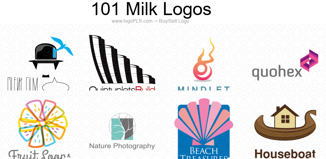 creative Milk site logo design & Milk Logo Images image 3