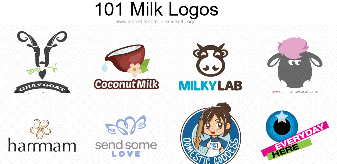 creative Milk site logo design & Milk Logo Images image 2