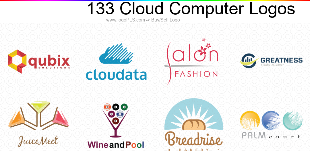 famous Cloud Computer store logo maker & Cloud Computer Logo Ideas image 1