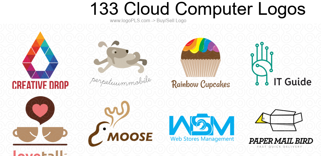 famous Cloud Computer store logo maker & Cloud Computer Logo Ideas image 3