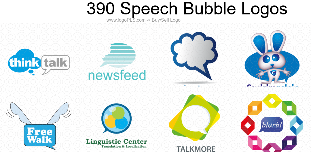 famous Speech Bubble logo creator & Speech Bubble Logo Ideas image 2